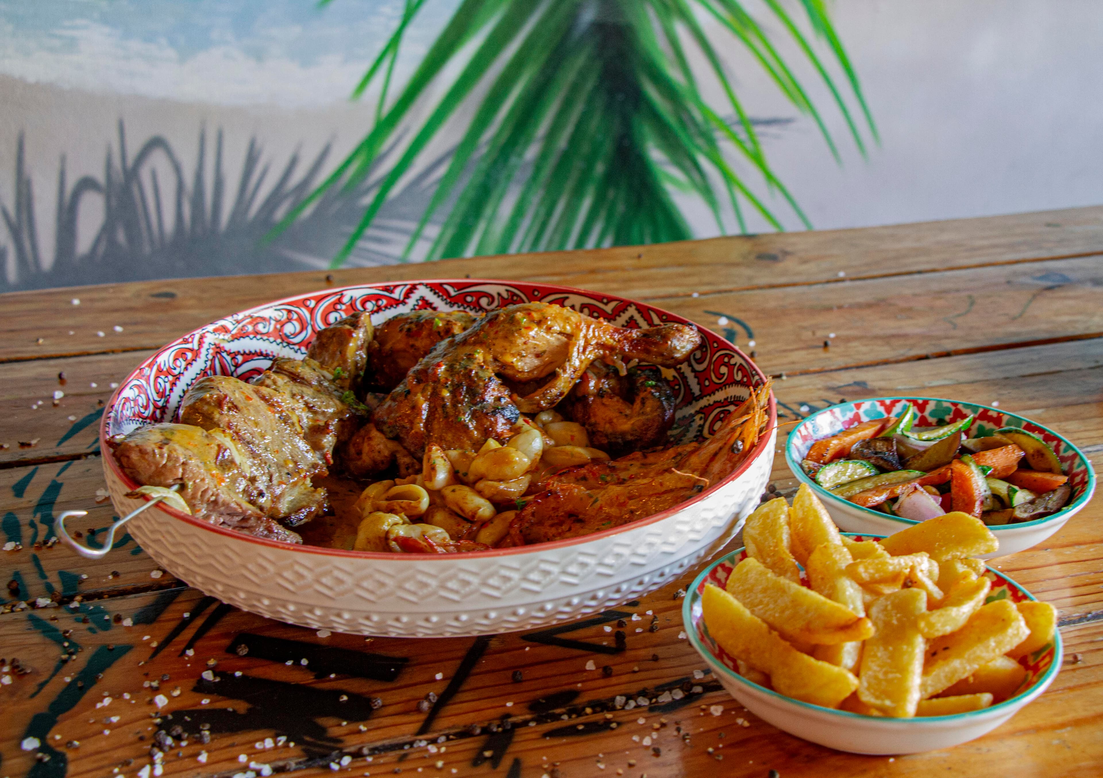 A seafood platter available from a local restaurant